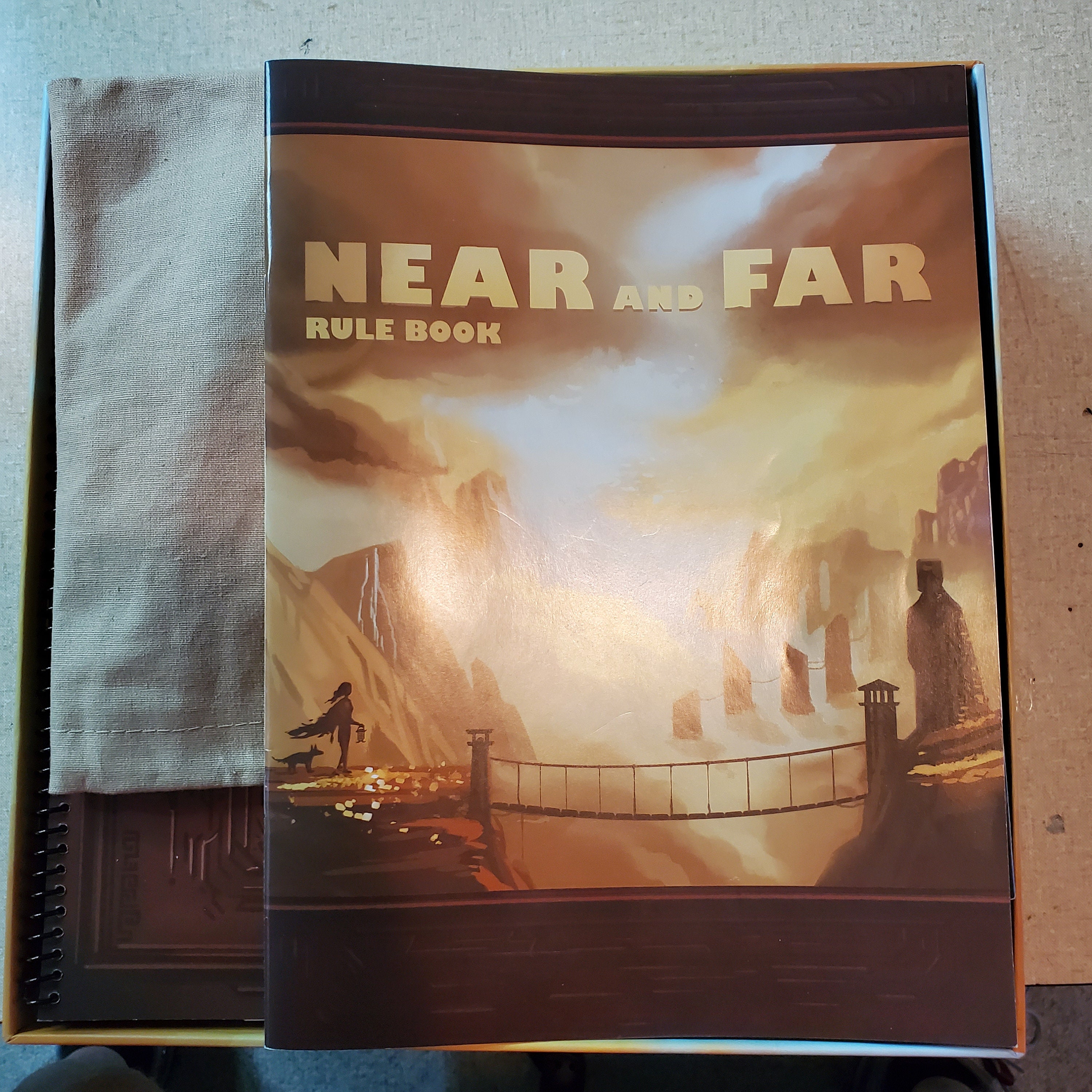 Near And Far Game 3d Printed Organizer With Amber Mine Etsy