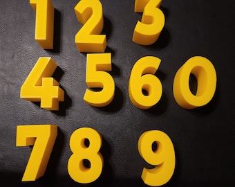 3D Printed Numbers