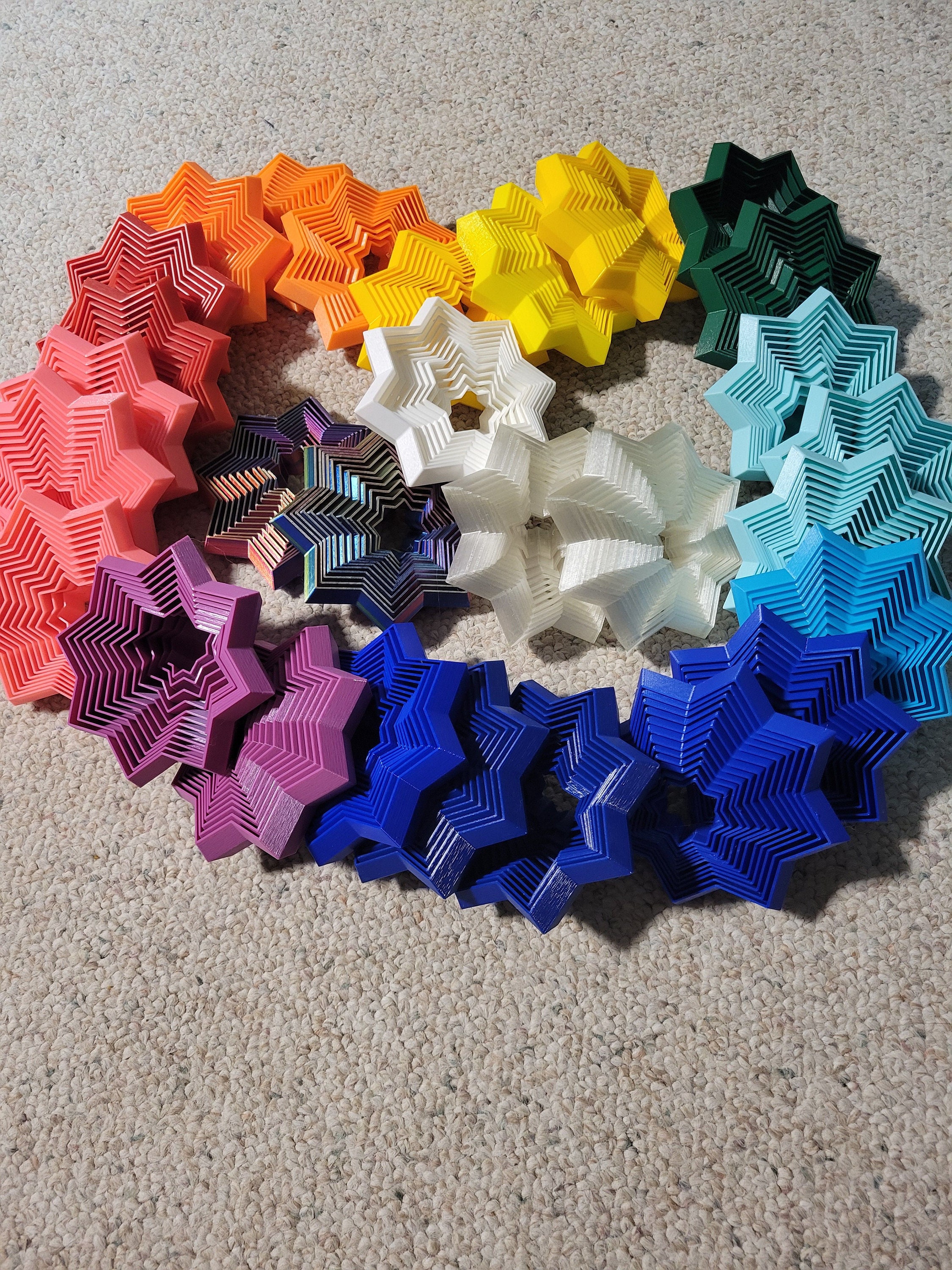 Fidget Star Large or Mini! - Many Colors! - Etsy