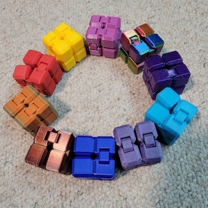 Fidget INFINITY CUBE - Two Sizes! Many Colors!