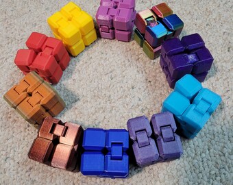 Fidget INFINITY CUBE - Two Sizes! Many Colors!