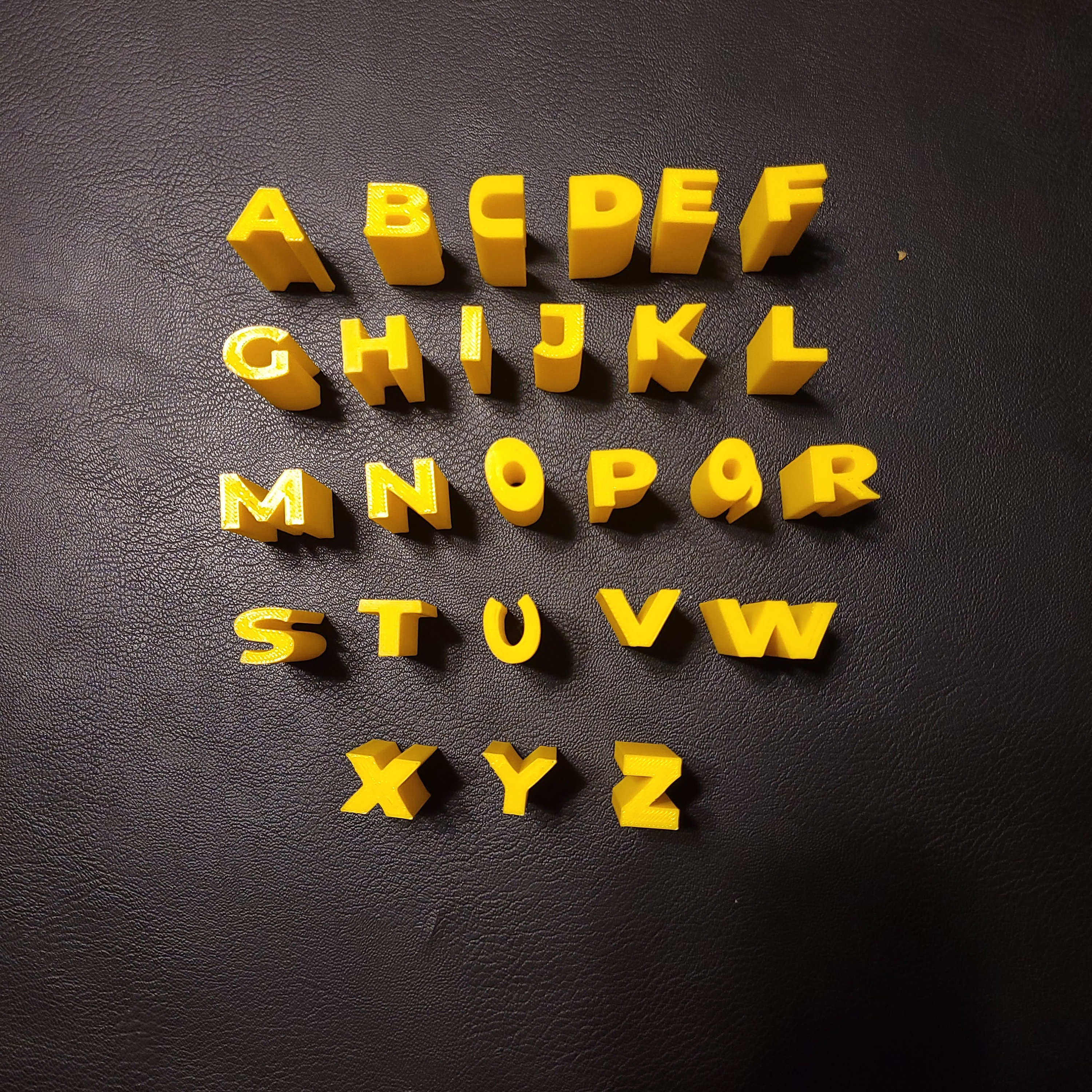 20th Century Fox Style Logo 3D Printed Puzzle W/alphabet and 