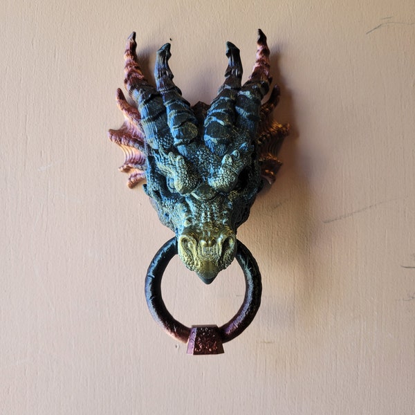 Dragon Door Knocker - many colors 3D printed
