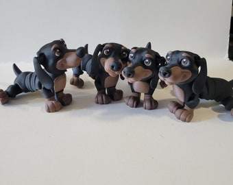 Flexy Dachshund - 3D Printed