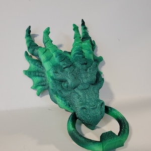 Dragon Door Knocker - many colors 3D printed