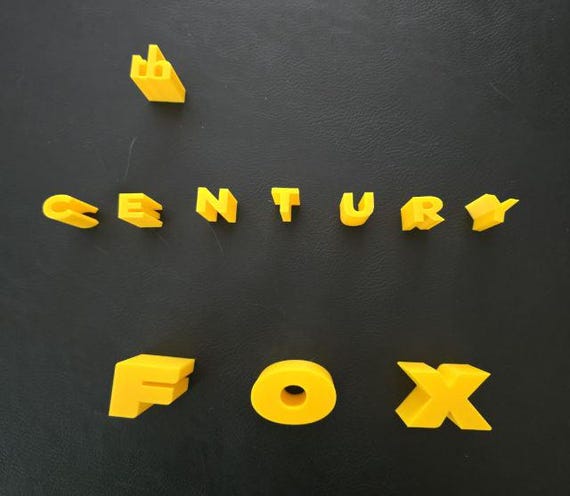 Alphabet Word Set Including Numbers 0-9 With Stands 3D Printed! - Etsy