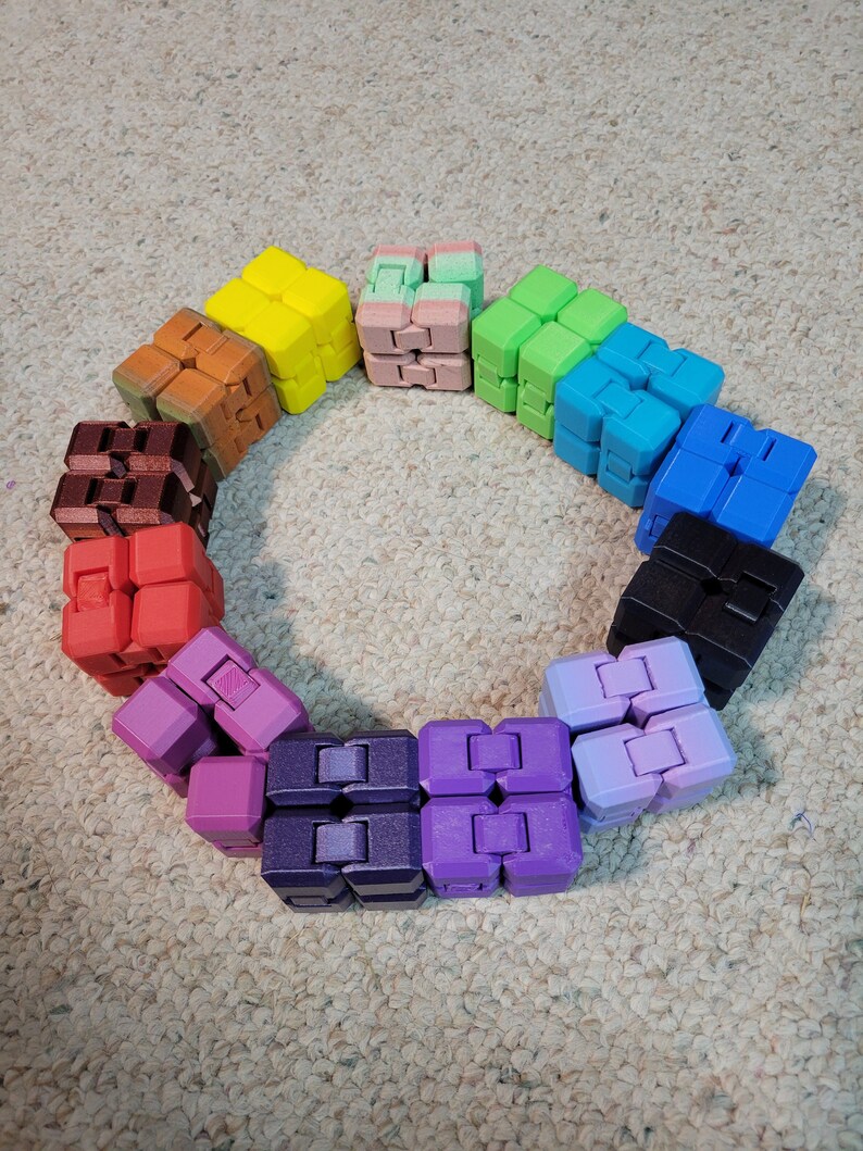 Fidget INFINITY CUBE - Two Sizes! Many Colors! - Etsy