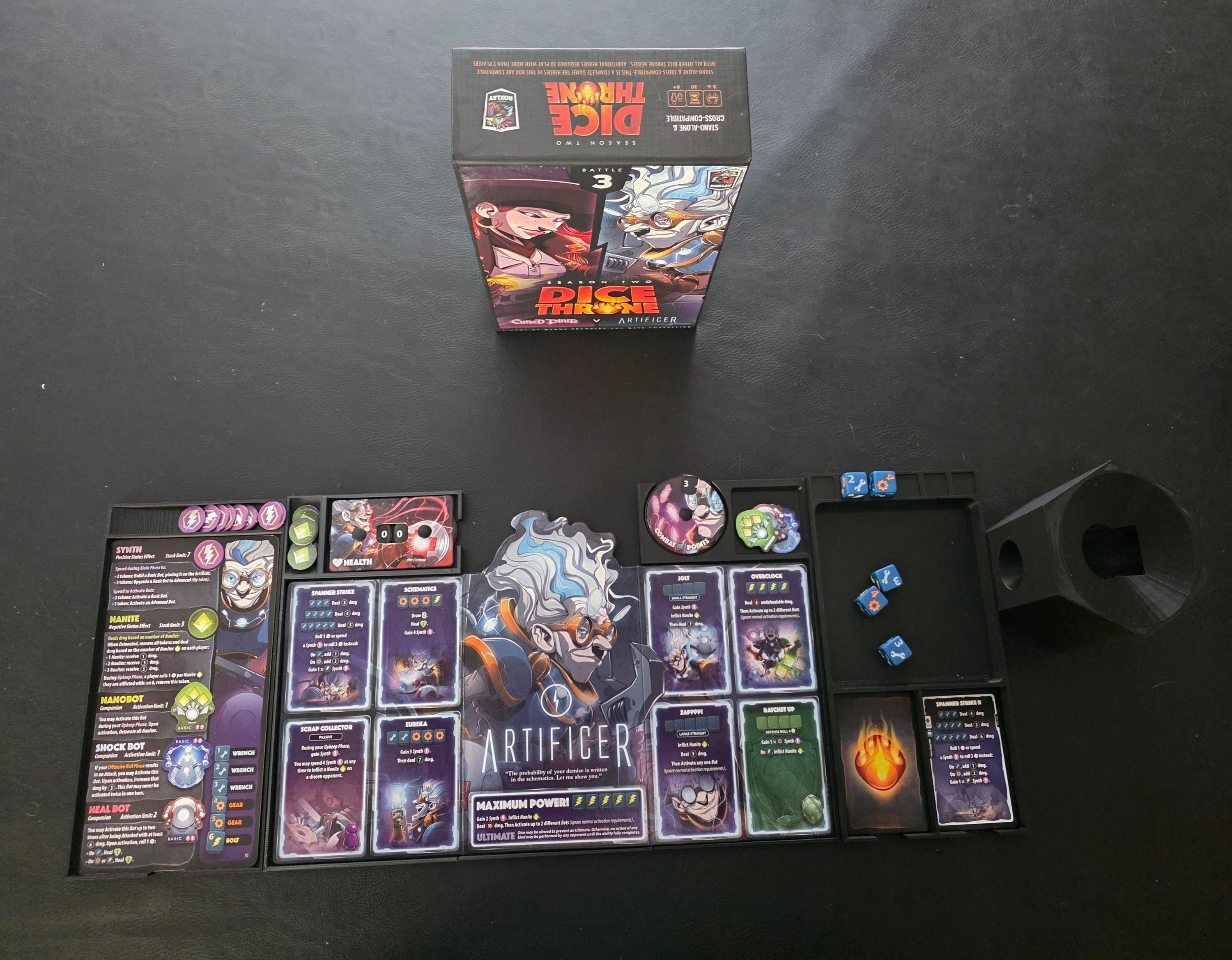 dice throne season 2 card sleeves Season Two Battle Chest and its 8 new heroes Dice Throne Adventures