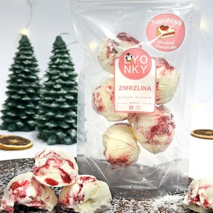 Freeze Dried Ice Cream Strawberry Cheesecake Gluten Free, Freeze Dried Snacks, Freeze Dried Food, Birthday Gift. Christmas gift