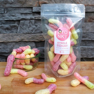 Freeze Dried Candy Sour Gummy Worms, Freeze Dried Snacks, Freeze Dried Food, Birthday Gift