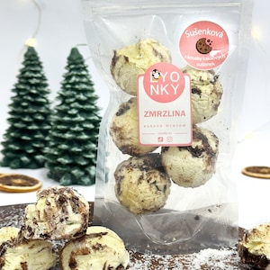 Freeze Dried Ice Cream Cookie with Chocolate, Freeze Dried Snacks, Freeze Dried Food, Birthday Gift. Christmas gift