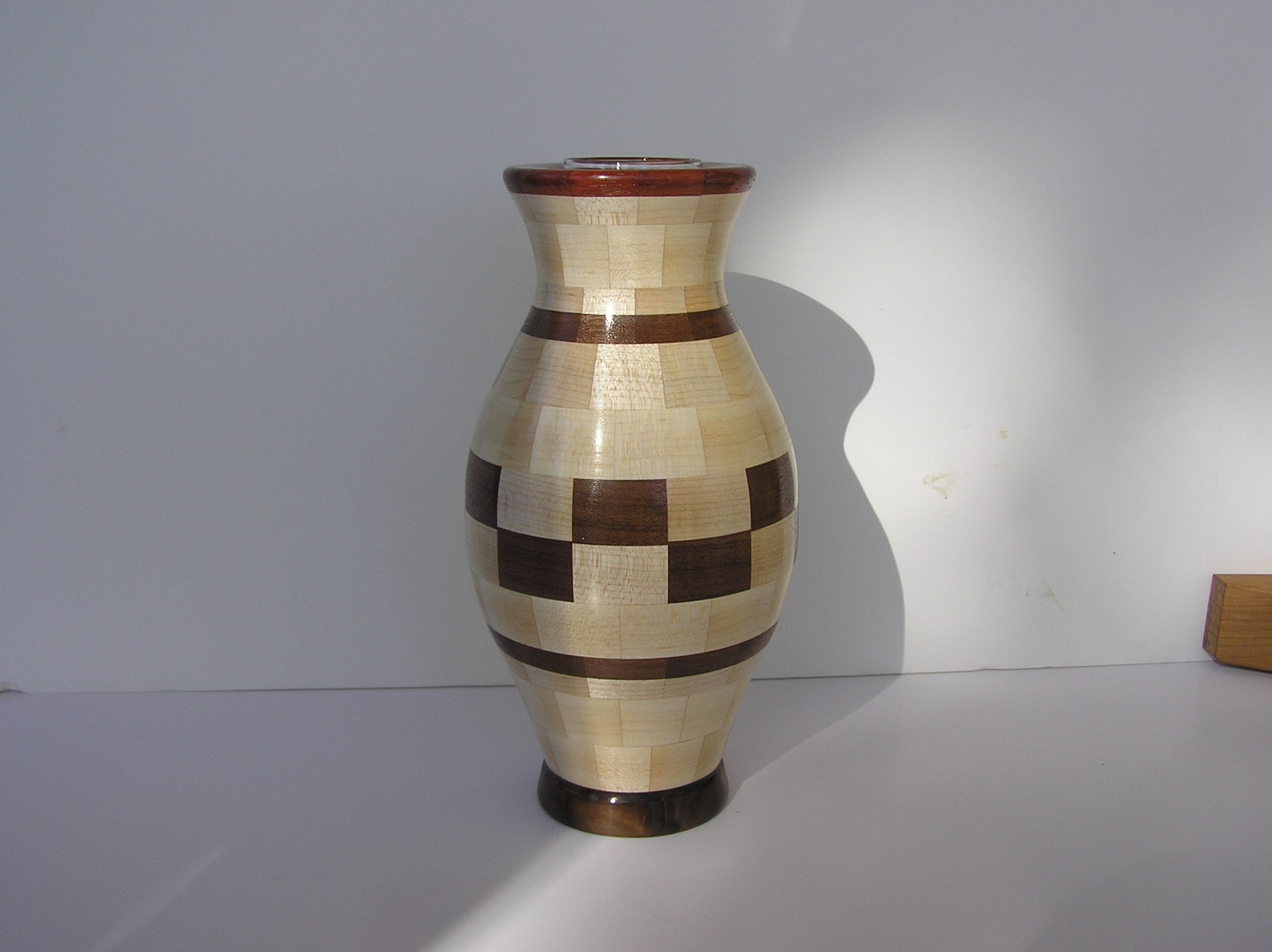 Tall wooden Vase Etsy