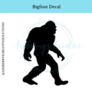 Bigfoot Vinyl Decal | Sasquatch Sticker for Cars, Laptops, Water Bottles, & More