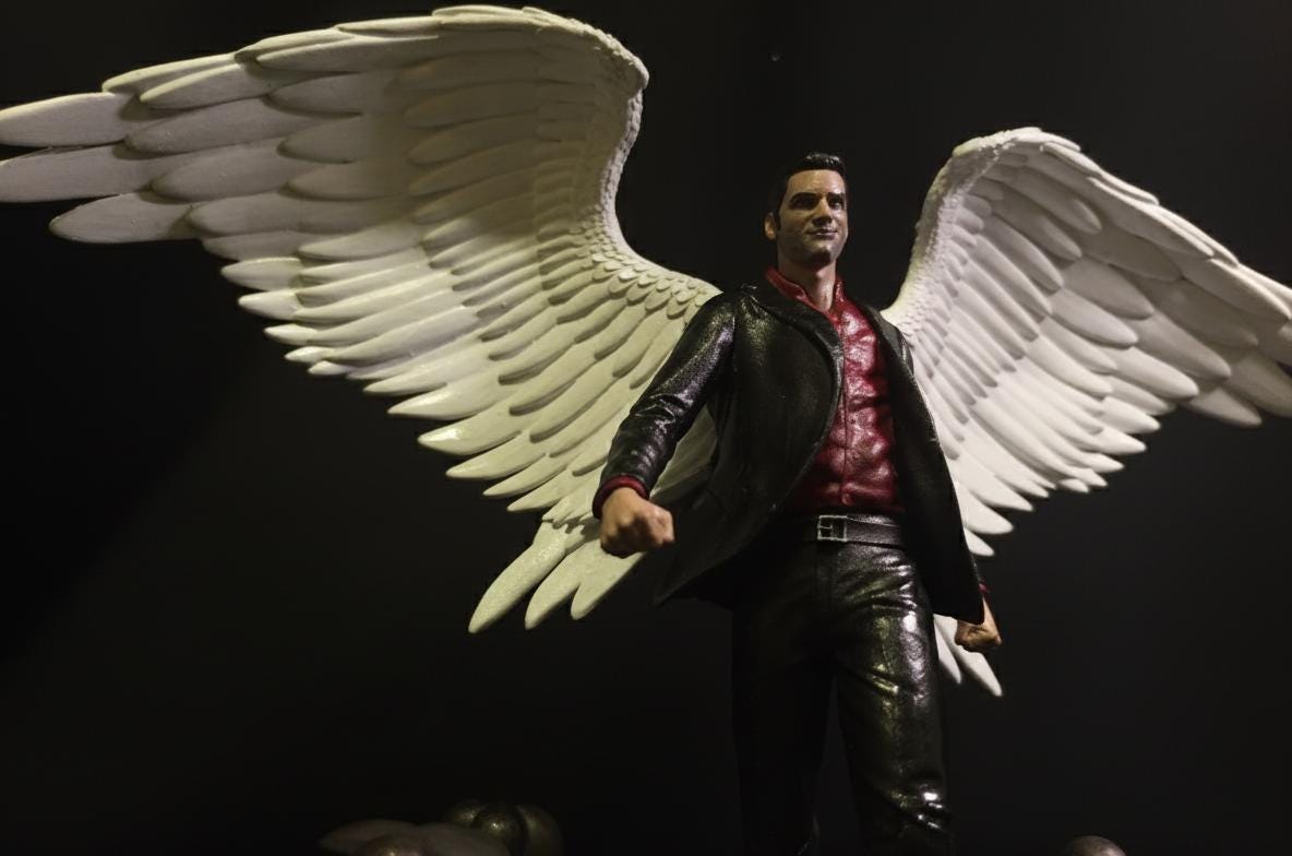 Lucifer Morningstar 3D Resin Statuette – Hand-painted Collectible ...