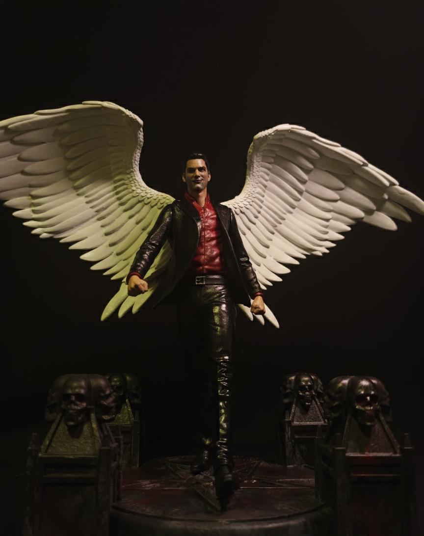 Lucifer Morningstar 3D Resin Statuette – Hand-painted Collectible ...