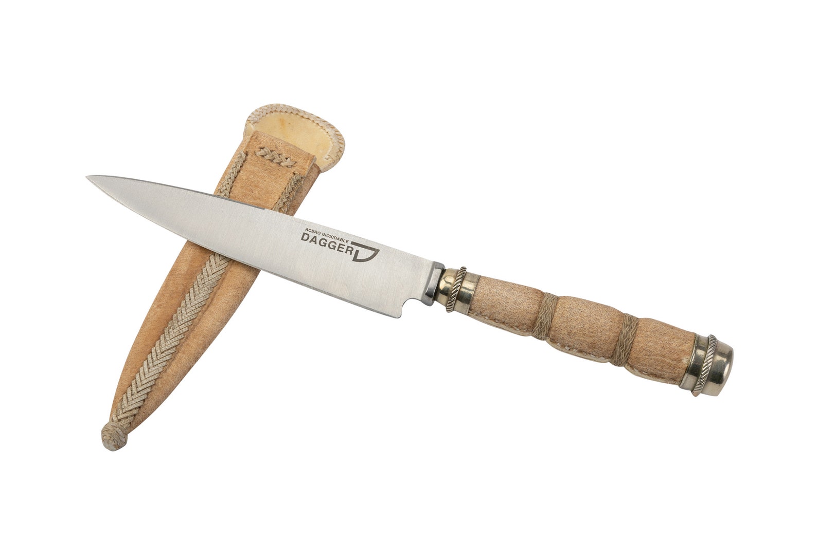 Argentine gaucho knife handmade in Scraped Leather and double Etsy