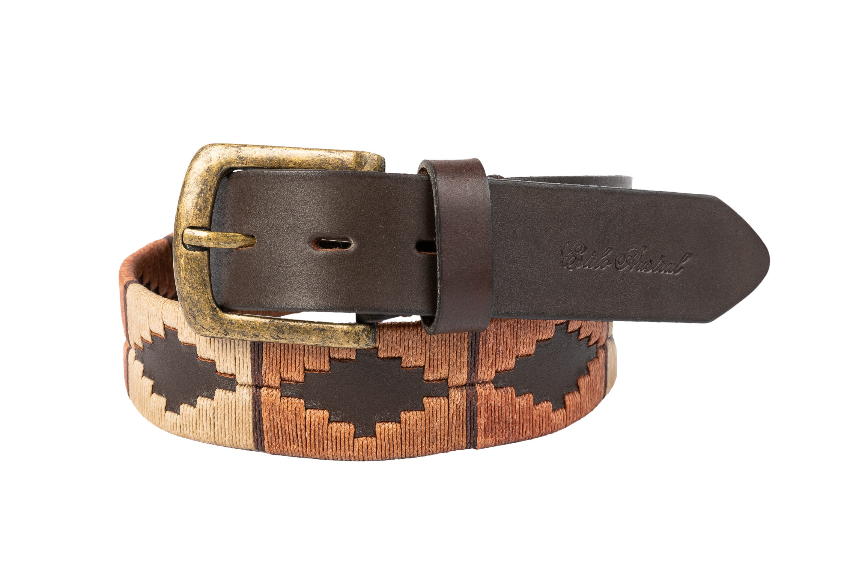 Argentine Handamade belt for men 100% leather. Pampa Guard | Etsy