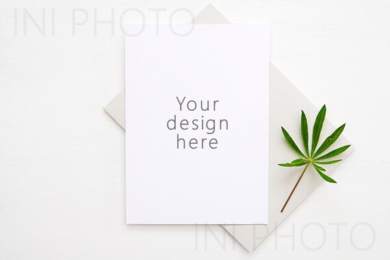 5x7 Greeting Card Mockup Invitation Card Mockup Wedding Etsy