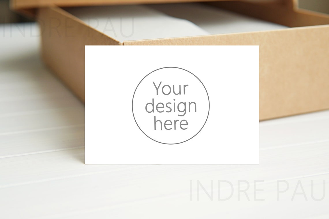 Thank You Card Mockup Business Card Mockup Small Card Etsy