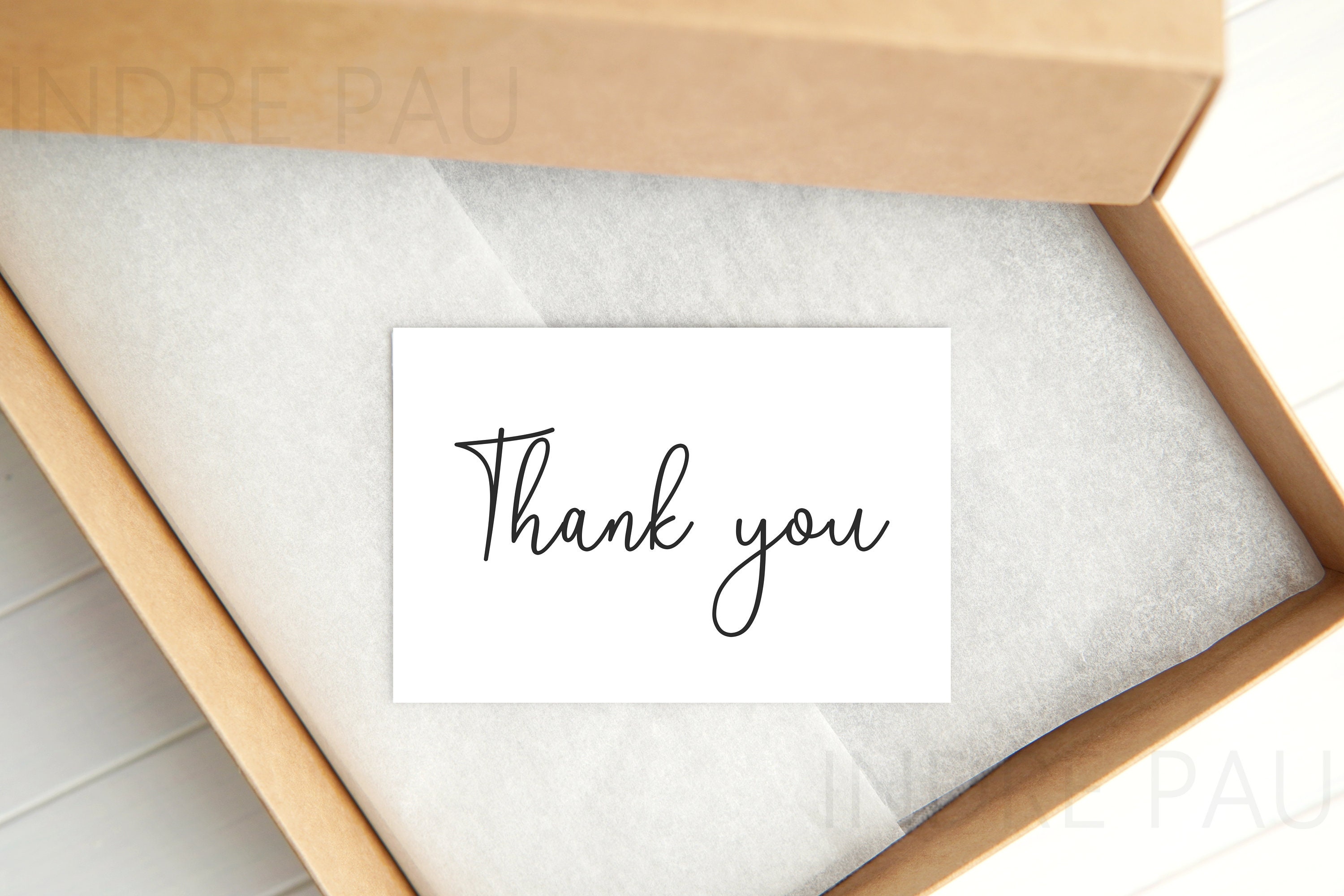 Thank You Card Mockup Business Card Mockup Small Card Etsy UK