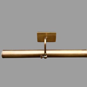 Vintage Brass Picture Light: Mid-Century Wall Sconce, UL Listed
