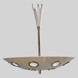 Mid Century Modern Pendant Light: 6 Light Chandelier