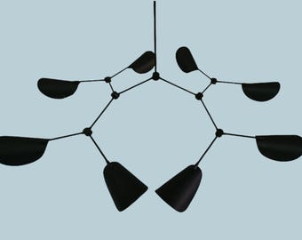 Mid-Century Brass Sputnik Chandelier - 8-Light Stilnovo Style