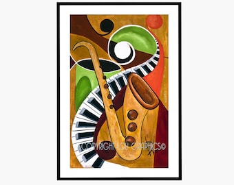 Saxy Painting  • Print