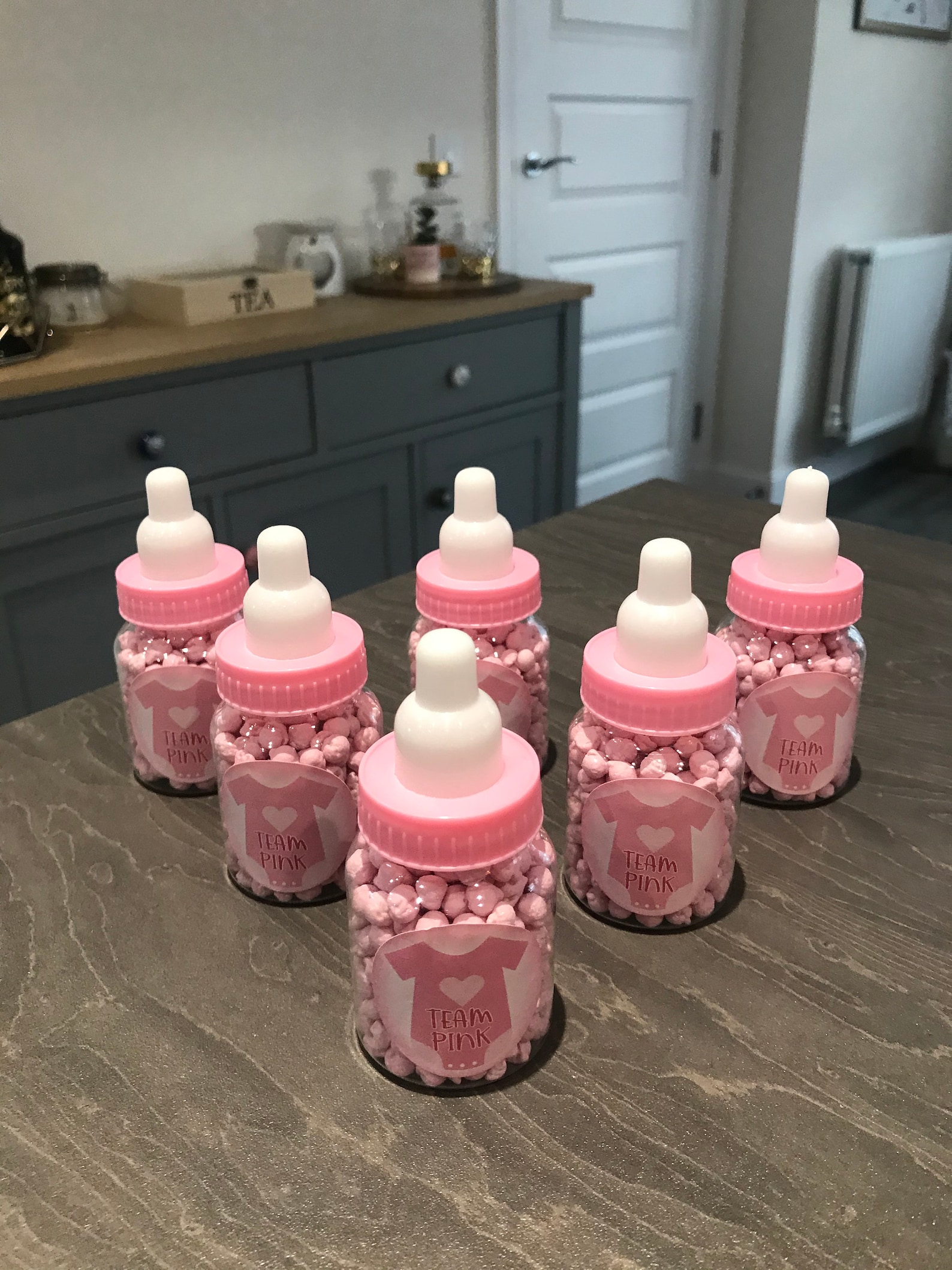 Baby Shower Favour Milk Bottle With Millions Sweets Gender Reveal