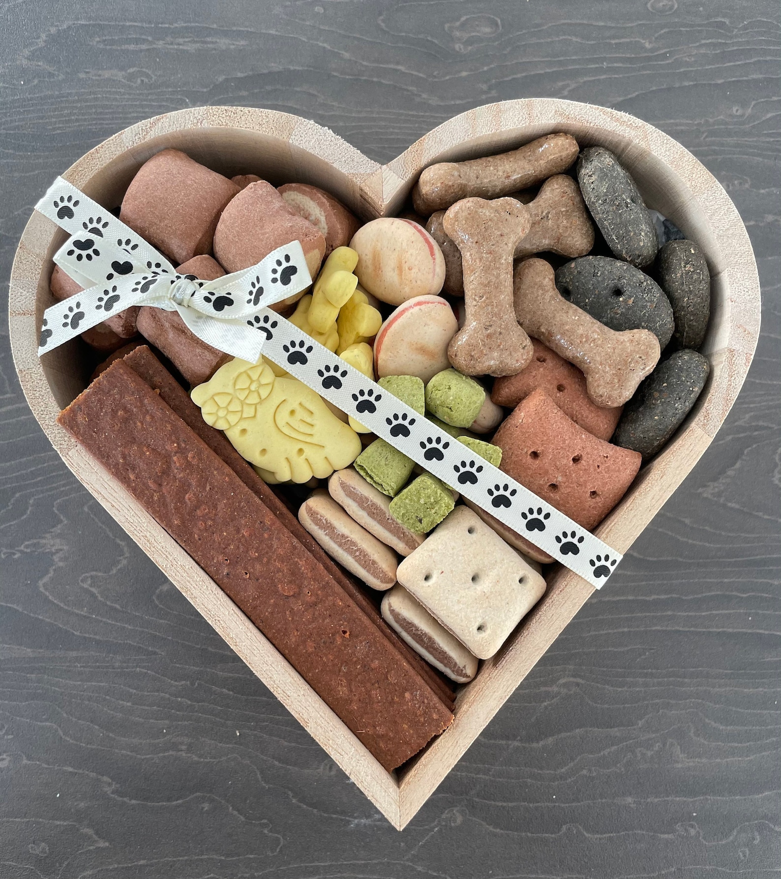 Dog Treat Filled Heart Etsy