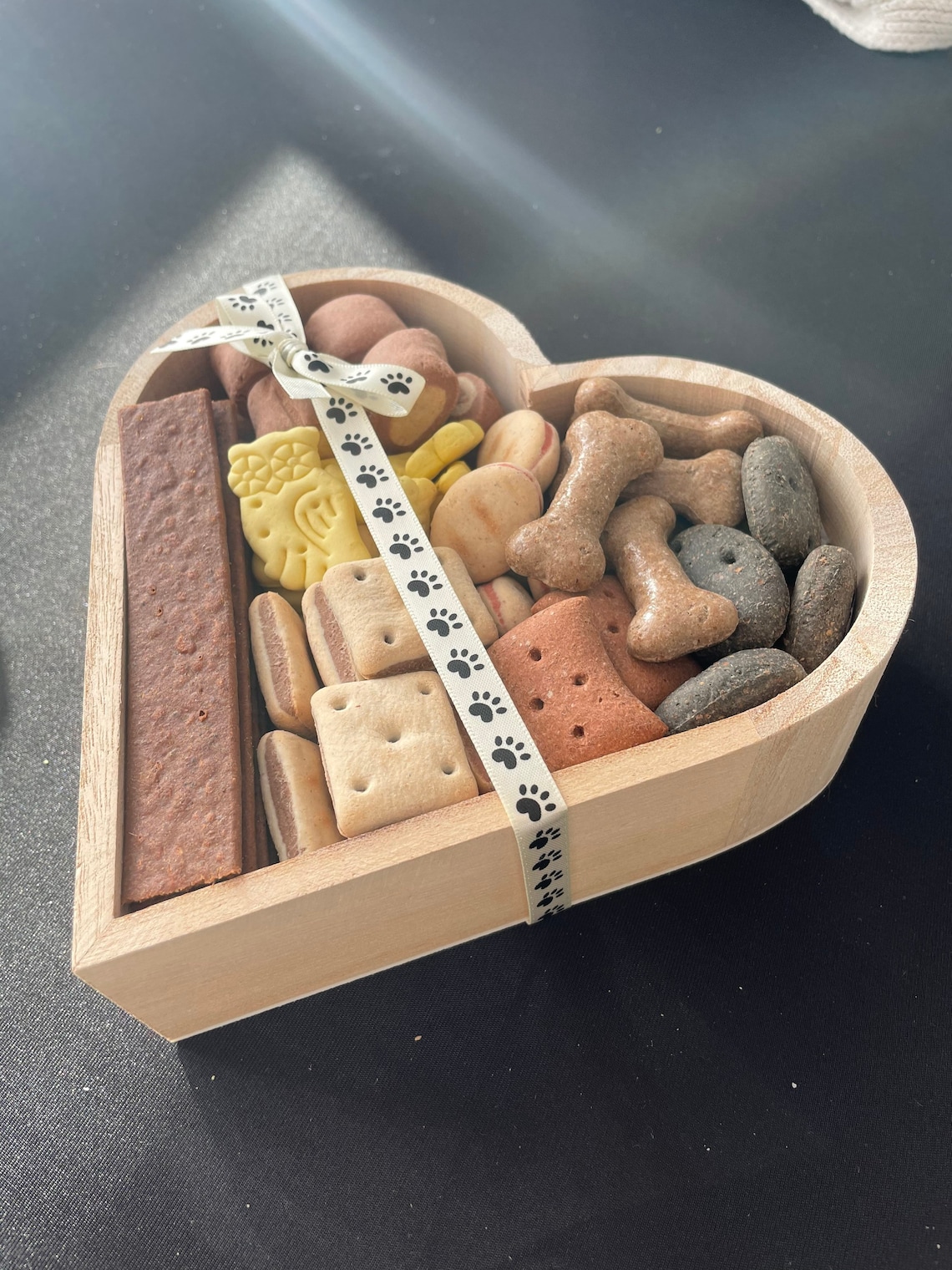 Dog Treat Filled Heart Etsy