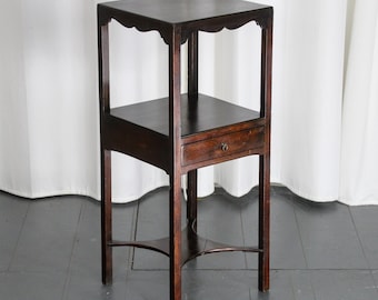 Antiker Regency Mahagoni Nachttisch Anfang des 19.Jahrhunderts, Nachttisch, georgianisch