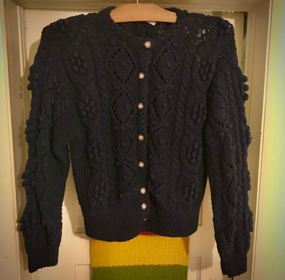 J.G.Hook Vintage Popcorn Cardigan Sweater