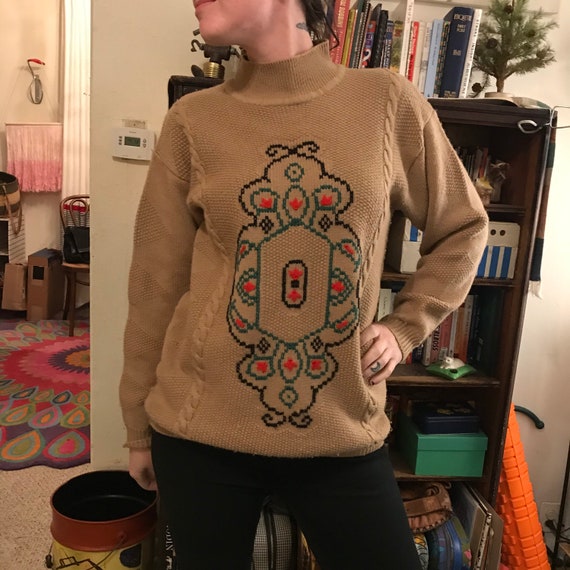 Vintage 90s Liz Claiborne Vintage Mock-Neck Sweate