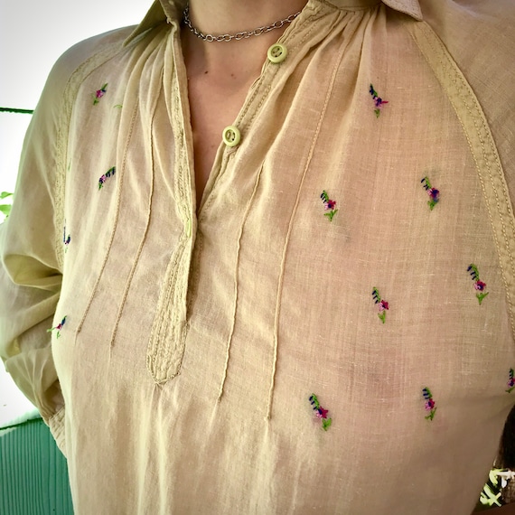 Vintage (Made in India) Peasant Blouse Gem