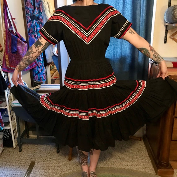 Vintage Mexican Cowgirl Dress