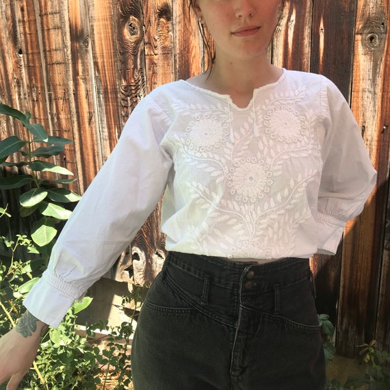 Vintage Mexican Peasant Top