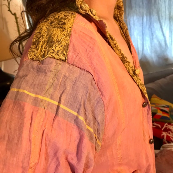 Homemade reversible vintage (smoking?) jacket/top - image 4