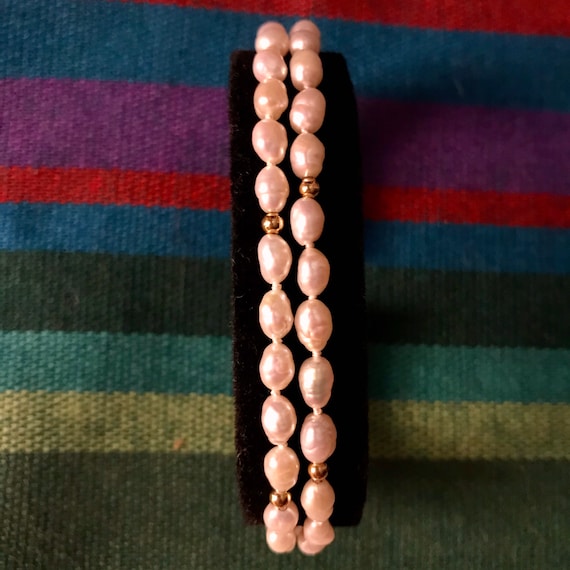 Vintage Double-Strand Pearl Bracelet - image 2