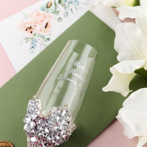 Personalized Quinceanera Champagne Flute Set: Cake Knife & Server