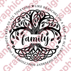 Family Tree roots - Tree of Life - We all Grow - PNG & SVG