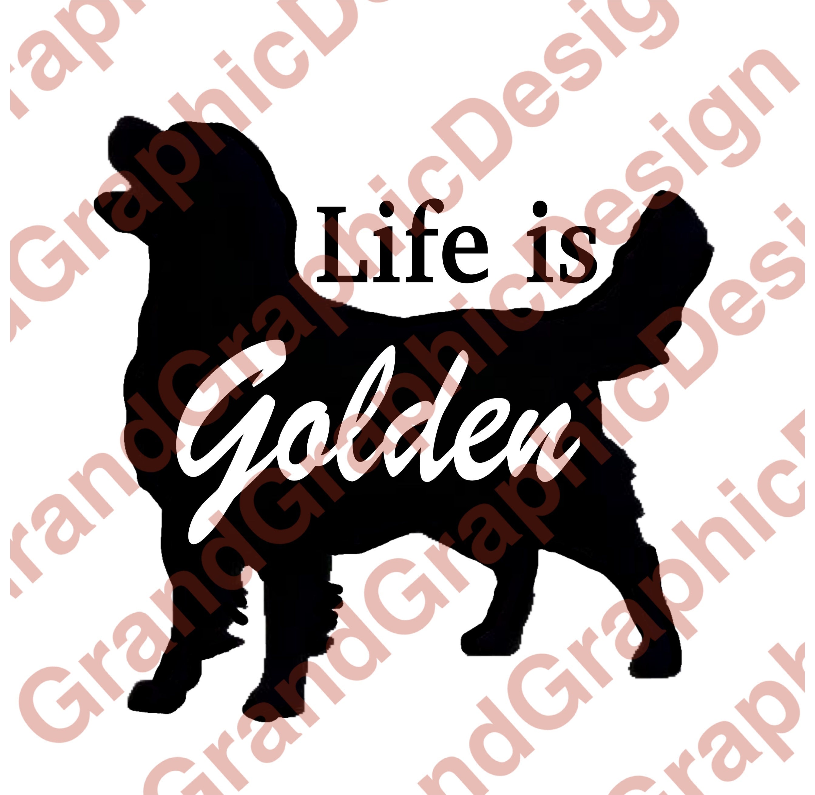 Life is Golden Collection PNG and SVG Golden Retriever Dog Package - Etsy