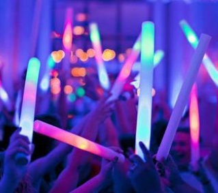 Glow in the Dark Accessories for Parties Gigs Nocturnal Events Clubbercise  Workouts Shutter Glasses Glow Sticks to Stand Out and Eluminate 