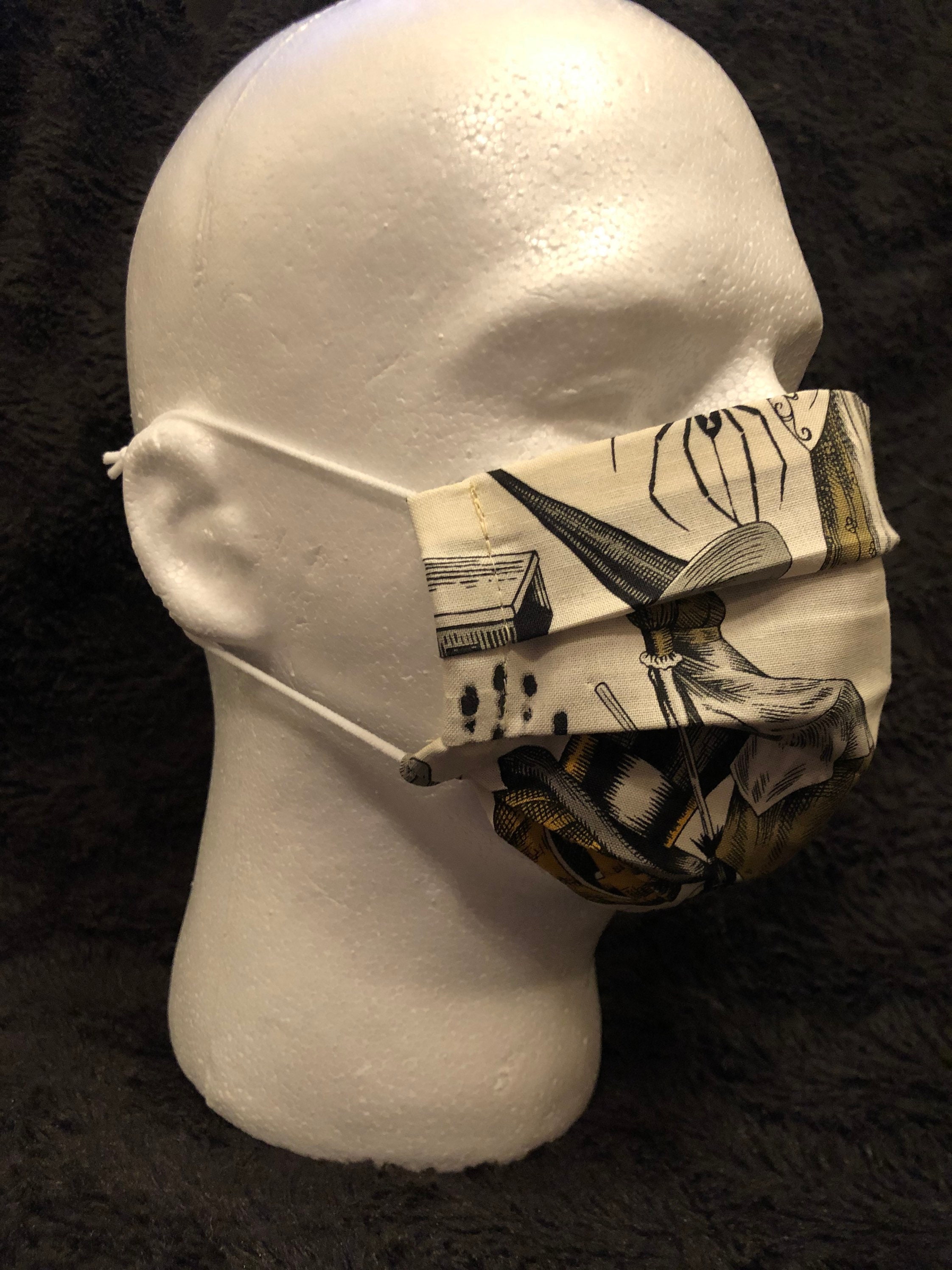 Adult Spooky Vintage Halloween Mask Etsy