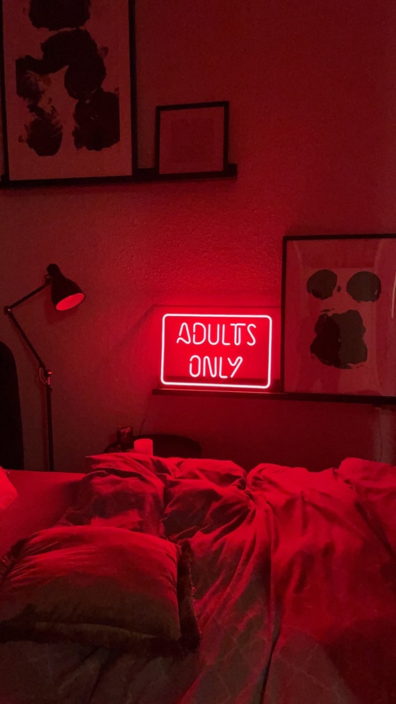 Adults Only Neon Sign Adults Only Led Sign Adults Only Light | Etsy