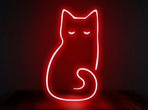 Cat Neon Sign,cat Neon Light,neon Sign Cat,neon Sign Light,neon Sign Wall  Decor,led Sign Neon,neon Light Bedroom,led Neon Light Sign 