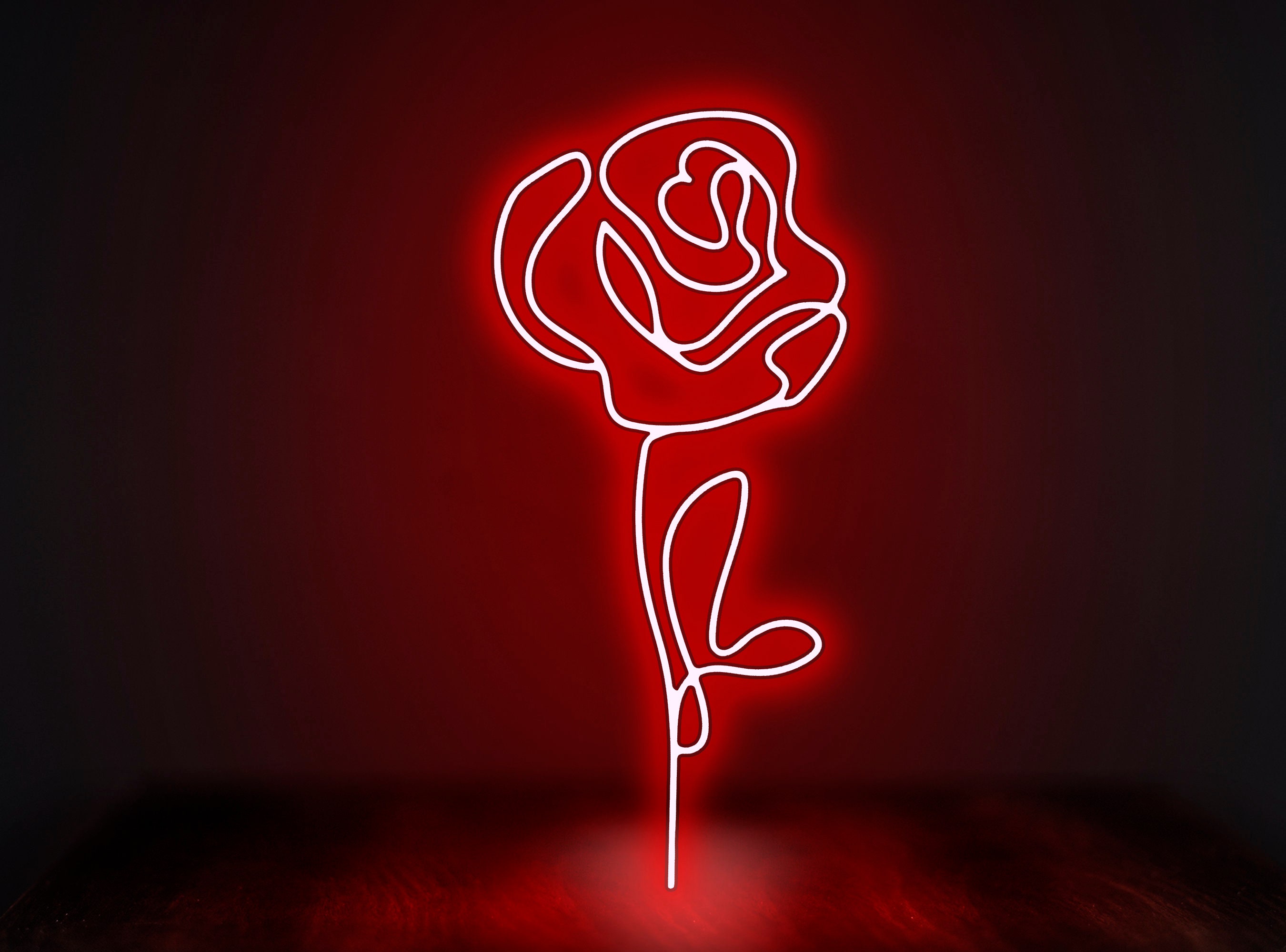 Rose Neon Sign,rose Neon Light,rose Neon Signs for Bedroom,flower