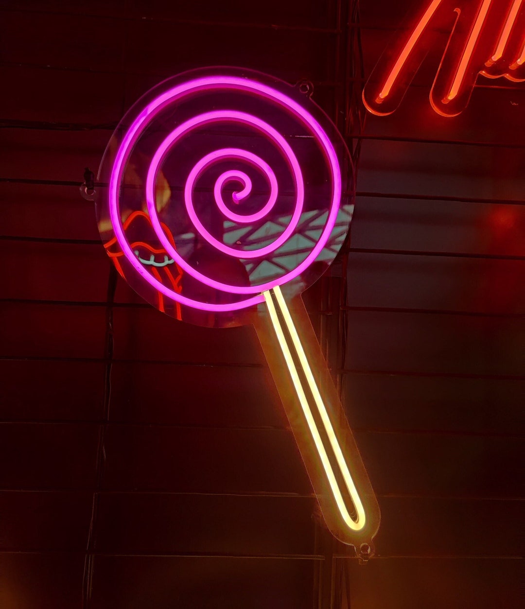 Candy Neon Sign Lollipop Neon Sign Sweets Neon Sign Etsy