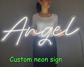 Angel neon sign,Angel neon light,Angel neon led sign,Angel led sign,Angel wall decor,Neon sign bedroom white,Neon light sign,Led neon sign