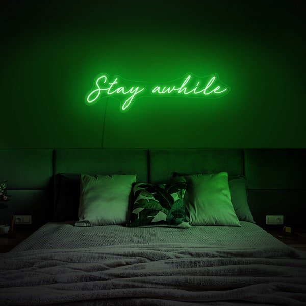 Stay Awhile Sign - Etsy